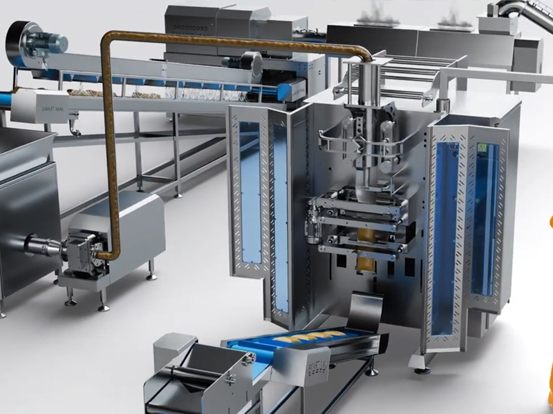 工业生产线动画，工业仿真动画_灌装生产线动画_包装动画，三维机械动画_工业流水线3d动画制作