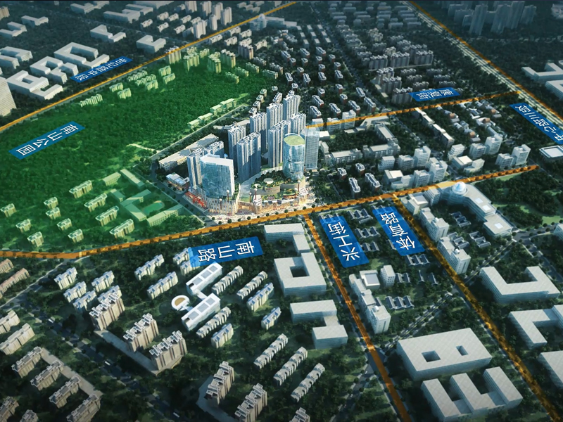 无锡建筑动画制作公司，室外建筑效果图，建筑商业综合体-三维建筑动画制作_地产动画地产宣传片