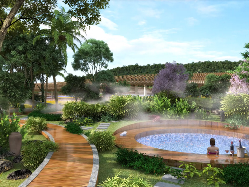 室外建筑漫游，三维景观效果图_建筑景观动画制作，规划园林景观动画_城市规划设计园林动画