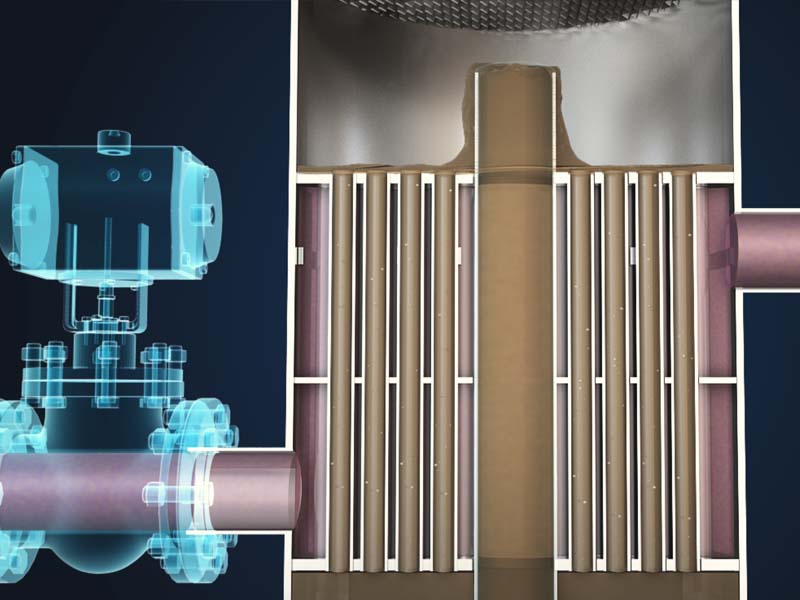 三维机械动画，工业动画分离装置原理_工业仿真机械动画公司_工业工艺流程动画_工业  三维动画制作