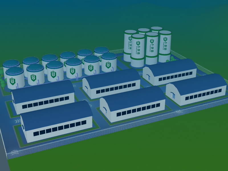 网页交互webgl，数字孪生粮食产量系统，鸟瞰720交互系统，工业设备交互