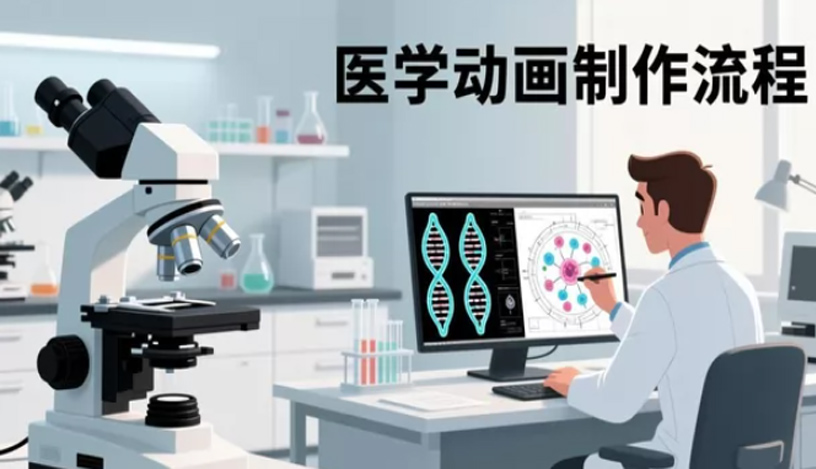 三维动画设计培训学什么？揭秘医学动画制作流程与职业前景