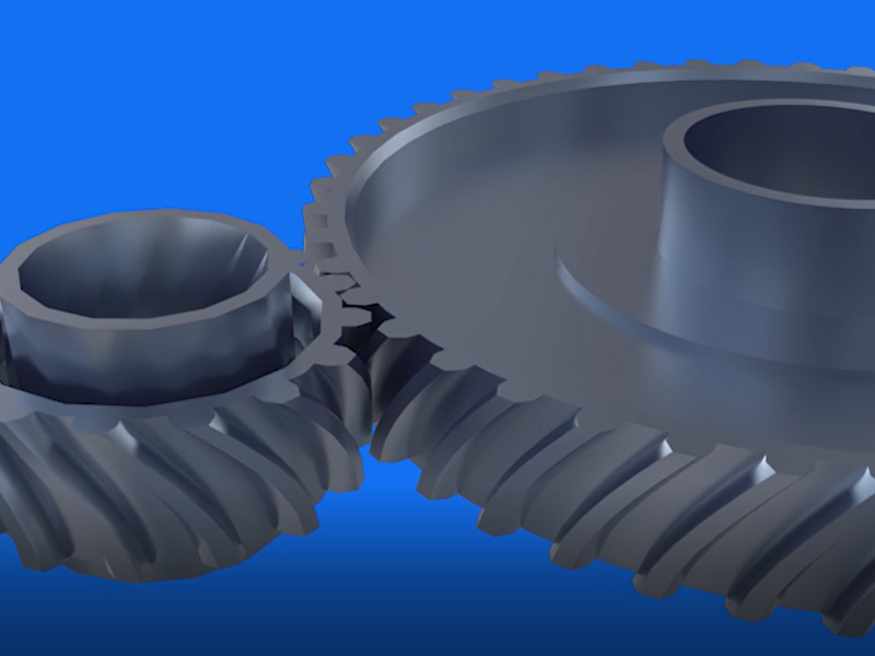 工业机械动画，机械原理动画，齿轮动画系列课_维兴工业动漫_斜齿轮原理动画_三维机械动画制作公司