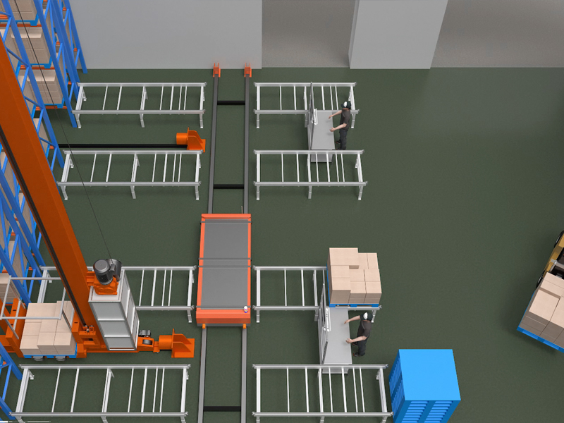 智能仓储系统动画,自动化物流流程动画，物流设备AGV，堆垛机，自动化分拣系统动画，物流仓储实时数据可视化