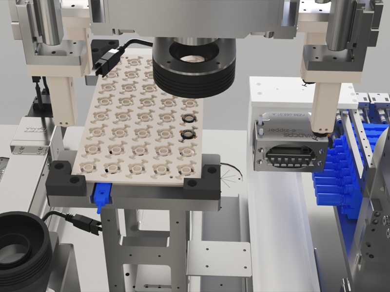 工业仿真动画，非标机械动画，生产线动画_物料上料 点胶，工业机械动画