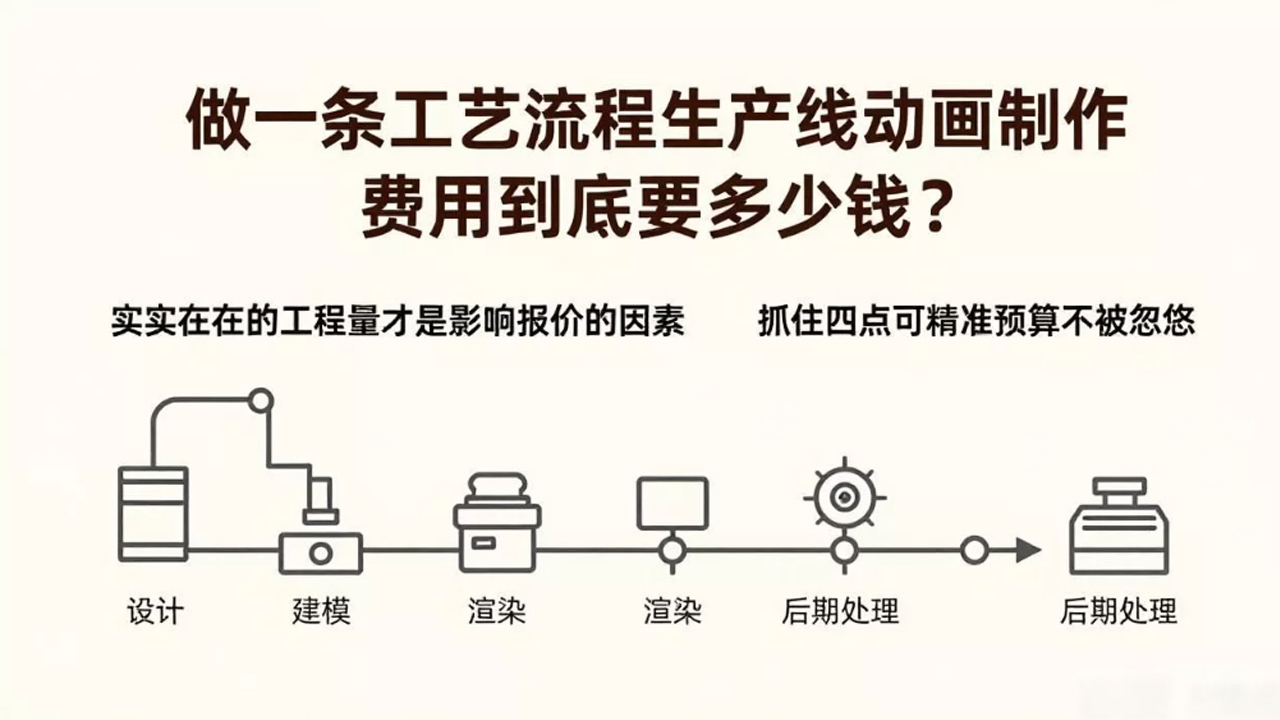 做一条工艺流程生产线动画制作费用到底要多少钱？