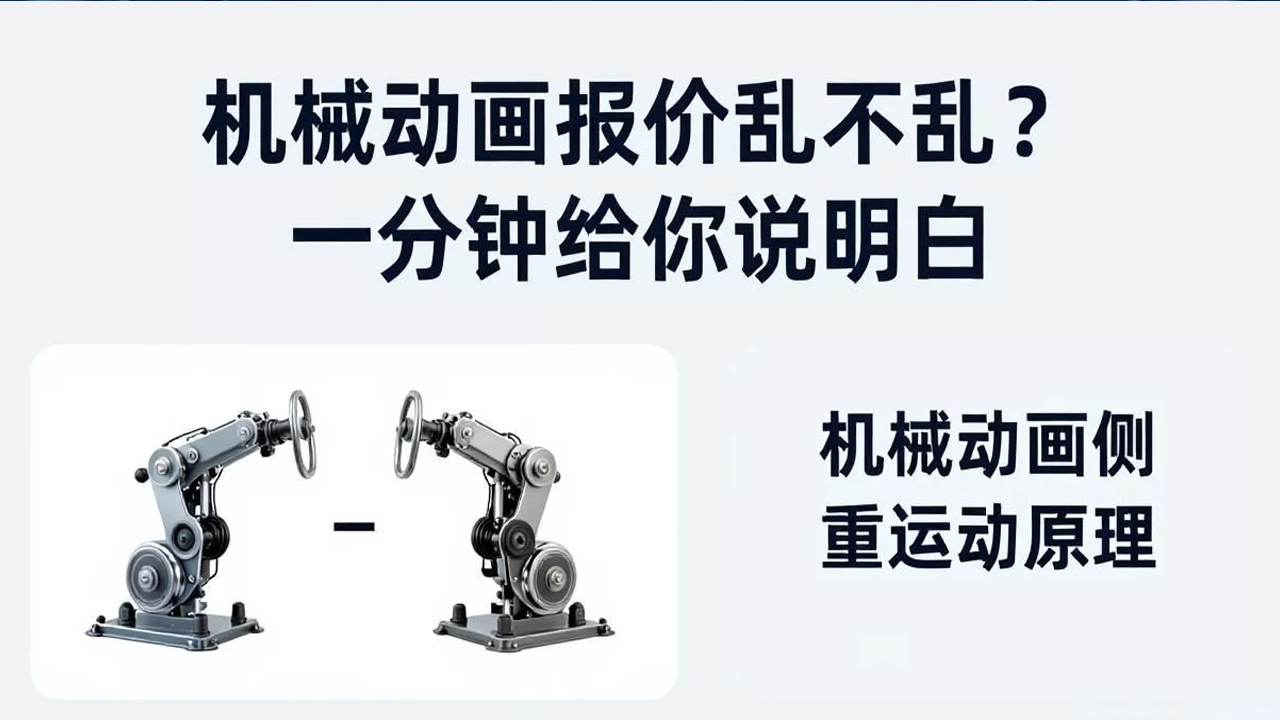 机械动画报价乱不乱？一分钟给你说明白