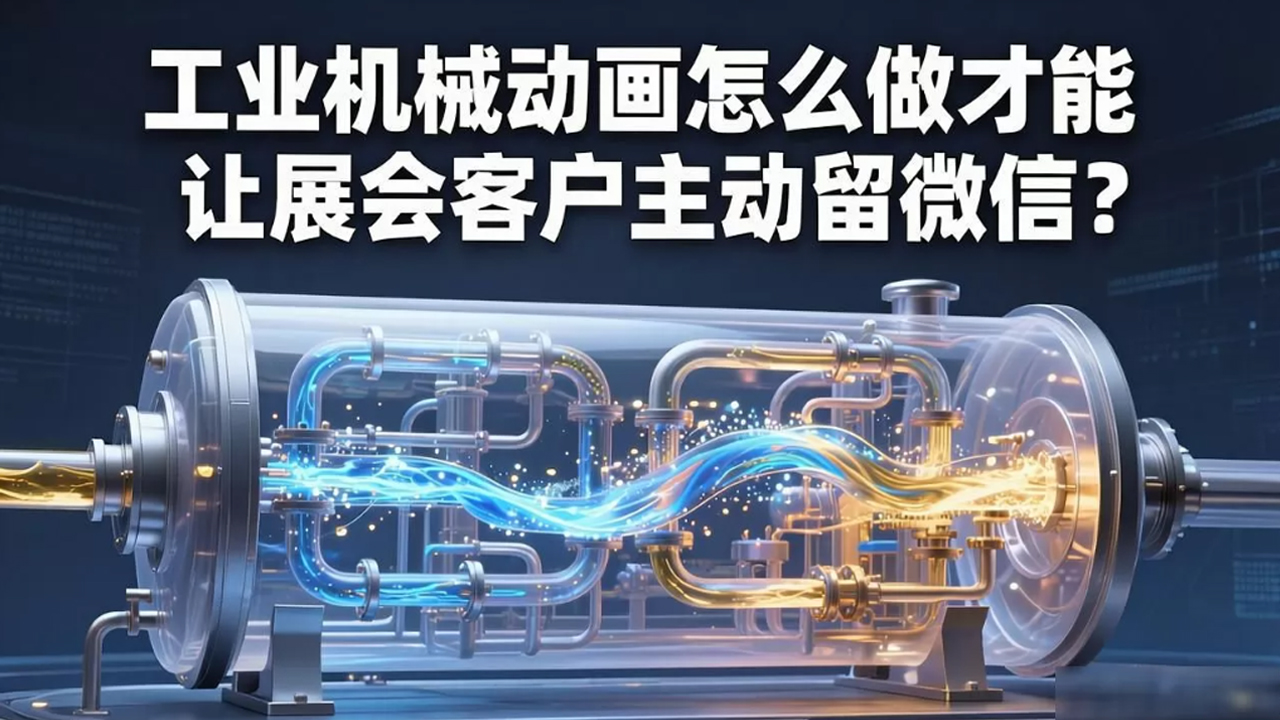 工业机械动画怎么做才能让展会客户主动留微信？