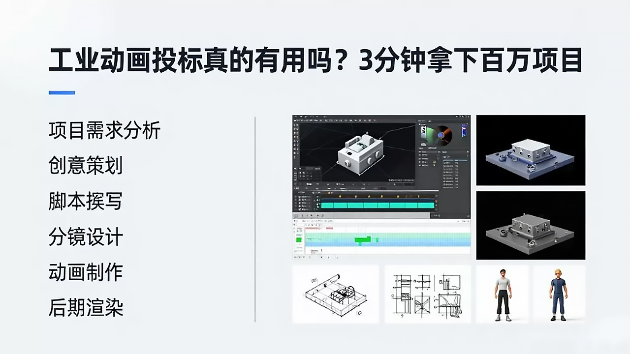 工业动画投标真的有用吗？3分钟拿下百万项目