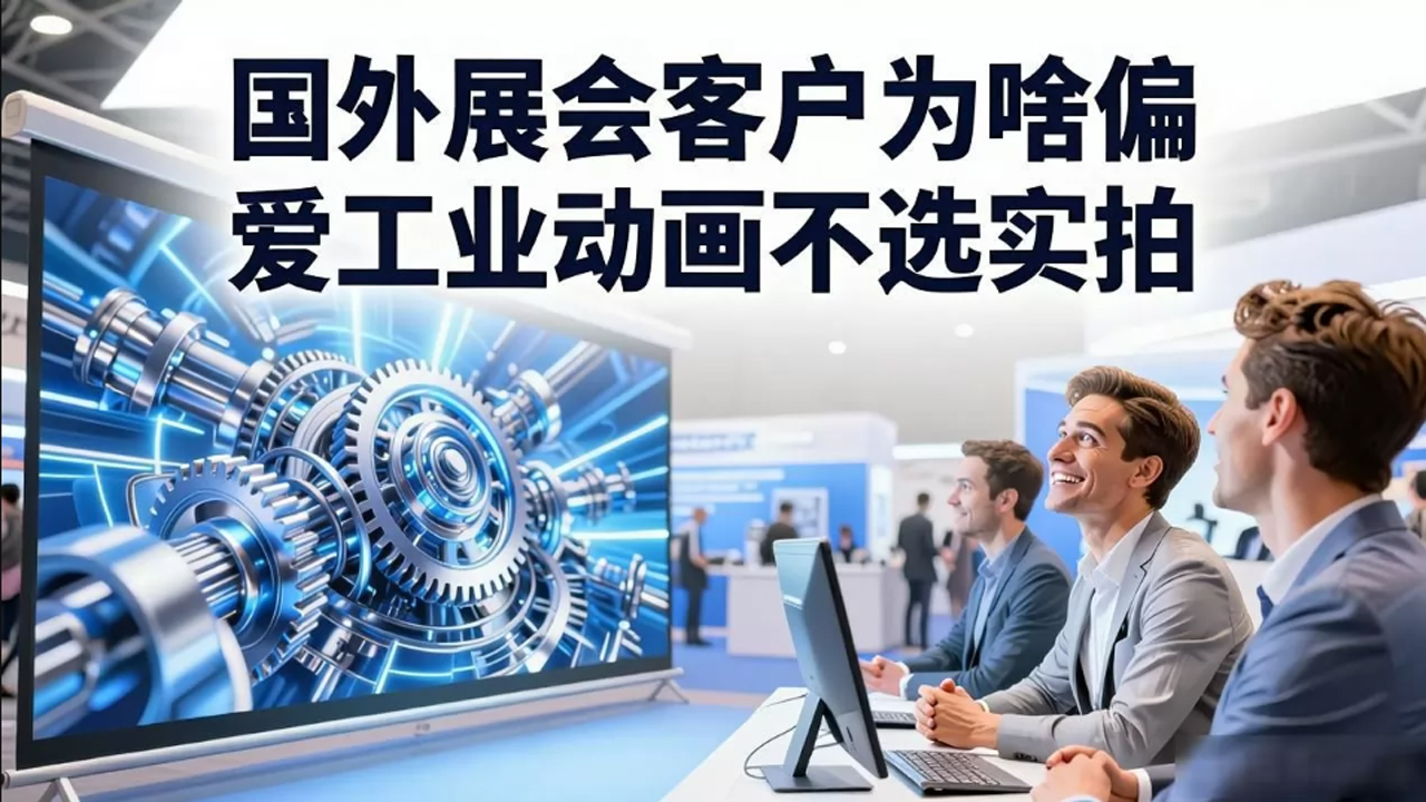 国外展会客户为啥偏爱工业动画不选实拍