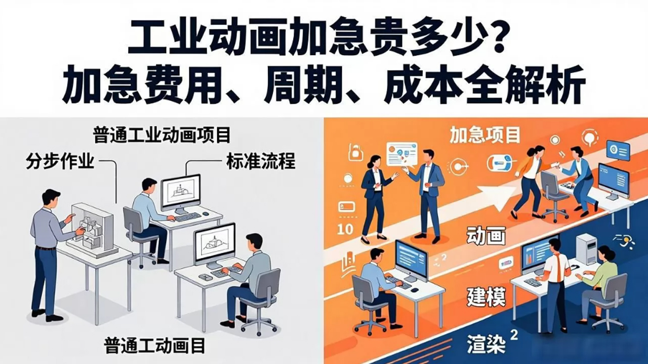 工业动画加急贵多少？加急费用、周期、成本全解析