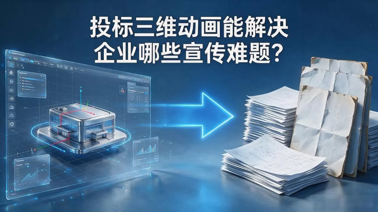 投标三维动画能解决企业哪些宣传难题？